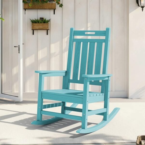 hy78ncstyaecy9p8b0ye.jpg HDPE Outdoor Rocking Chair – Peacock Blue